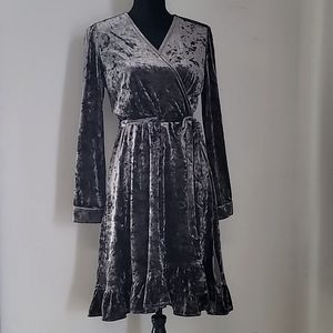 JodiFl Velvet Wrap Dress